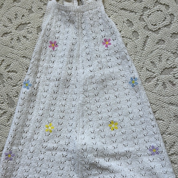 Zara Floral Eyelet Halter Romper - Picture 2 of 5